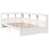 vidaXL Cama con estanter&iacute;a sin colch&oacute;n madera maciza de pino 90x190 cm