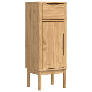 vidaXL Mueble de Cuarto de Ba&ntilde;o FLORO Marr&oacute;n cera 35 x 30 x 90 cm