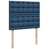 vidaXL Cama box spring con colch&oacute;n tela azul 120x190 cm
