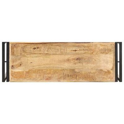 vidaXL Mesa consola de madera de mango rugosa 90x30x75 cm