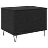 vidaXL Mesa de Caf&eacute; Roble Negro 60 x 44,5 x 45 cm Madera contrachapada