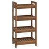 vidaXL Estante de ba&ntilde;o Natural 45 x 30 x 97 cm Madera de teca maciza