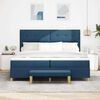 vidaXL Cama tipo Box Spring con colch&oacute;n Azul 200 x 200 cm tela