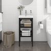 vidaXL Estructura de ba&ntilde;o con lavabo incorporado hierro negro