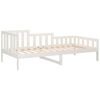 vidaXL Sof&aacute; cama sin colch&oacute;n madera maciza de pino blanco 90x200 cm