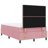 vidaXL Cama tipo Box Spring con colch&oacute;n Rosa 120 x 200 cm tela