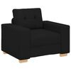 vidaXL Sill&oacute;n de tela negro 100x78x80 cm