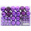 vidaXL Bolas de Navidad 100 unidades lila &Oslash;3/4/6 cm