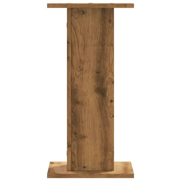 vidaXL Soportes de plantas 2 uds madera roble artisian 30x30x60 cm