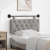 vidaXL Cabecera Colgante Gris Claro 110 x 55 x 7 cm Terciopelo