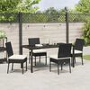 vidaXL Conjunto de Comedor de Jard&iacute;n 5 pcs Negro