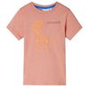 Camiseta infantil de manga corta naranja claro 116