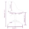 vidaXL Silla de oficina giratoria PP turquesa