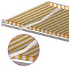 vidaXL Toldo manual retráctil con luz LED amarillo y blanco 5x3,5 m