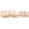 vidaXL Juego de muebles de jard&iacute;n 7 piezas madera maciza de pino