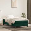 vidaXL Estructura de cama con somier terciopelo verde oscuro 90x190cm