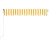 vidaXL Toldo autom&aacute;tico LED sensor de viento amarillo blanco 400x300cm