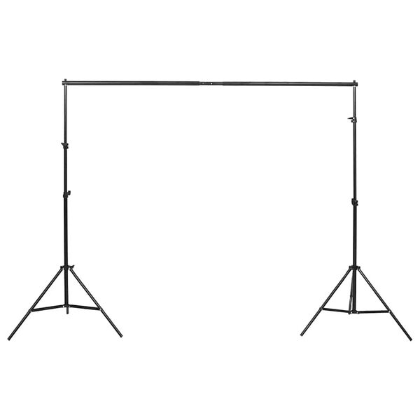 vidaXL Kit iluminación de estudio fotográfico con fondos y reflector