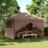 vidaXL Carpa de Fiesta Marr&oacute;n 279 x 410 x 315 cm Tela Oxford