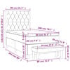 vidaXL Cama box spring con colch&oacute;n tela gris oscuro 80x200 cm