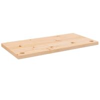vidaXL Tablero de escritorio madera maciza de pino 80x40x2,5 cm