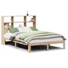vidaXL Cama con estanter&iacute;a sin colch&oacute;n madera maciza de pino 120x200cm