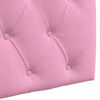 vidaXL Cabecera Colgante Montaje en la pared Rosa 170 x 55 x 7 cm tela