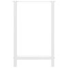 vidaXL Patas para mesa de bar blancas (2 unidades, 60 x 90-91 cm, acero)
