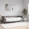 vidaXL Sof&aacute; cama sin colch&oacute;n tela gris taupe 80x200 cm