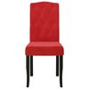 vidaXL Sillas de comedor 4 unidades terciopelo rojo vino tinto