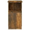 vidaXL Mesa auxiliar madera contrachapada roble ahumado 36x30x56 cm
