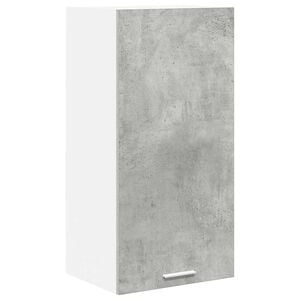 vidaXL Mueble colgante con puerta Gris Concreto y 40 x 31 x 80 cm