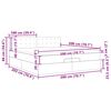 vidaXL Estructura de cama otomana con colch&oacute;n gris oscuro 200x200 cm