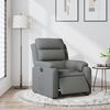 vidaXL Sill&oacute;n reclinable el&eacute;ctrico de tela gris oscuro