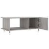 vidaXL Mesa de centro madera contrachapada gris Sonoma 90x50x40 cm