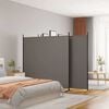 vidaXL Biombo divisor de 4 paneles de tela gris antracita 698x180 cm