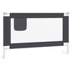 vidaXL Barandilla de seguridad cama de ni&ntilde;o gris oscuro tela 120x25 cm