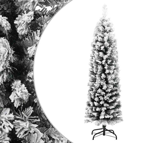 vidaXL &Aacute;rbol de Navidad artificial verde con nieve PVC 150 cm
