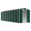 vidaXL Cobertizo de jard&iacute;n acero galvanizado verde 191x725x198 cm