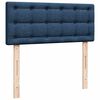 vidaXL Cama box spring con colch&oacute;n tela azul 120x200 cm