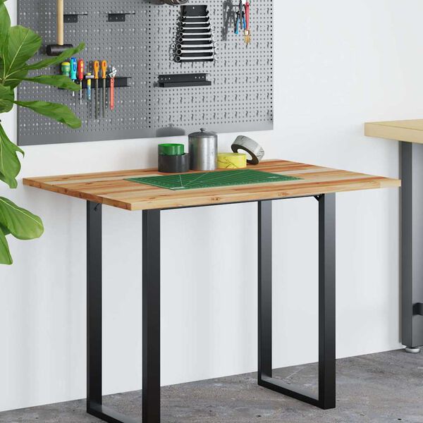 vidaXL Tablero escritorio madera maciza acacia sin tratar 80x70x2 cm