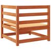 vidaXL Juego de sof&aacute;s de jard&iacute;n 9 pzas madera maciza pino marr&oacute;n cera