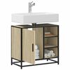vidaXL Mueble de lavabo de ba&ntilde;o roble Sonoma 65x33x60 cm madera de ingenier&iacute;a