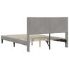 vidaXL Estructura de cama Gris Claro 120 x 190 cm Terciopelo