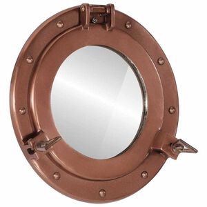 vidaXL Espejo de ojo de buey de pared aluminio y vidrio &Oslash;30 cm
