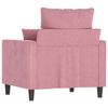 vidaXL Sillón de terciopelo rosa 60 cm
