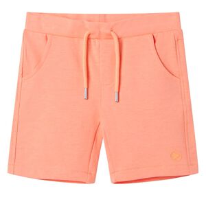 Pantal&oacute;n corto infantil con cord&oacute;n naranja ne&oacute;n 140