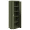 vidaXL Armario de almacenamiento 2 pcs Verde Oliva 60 x 40 x 180 cm