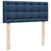 vidaXL Cama box spring con colch&oacute;n tela azul 120x190 cm