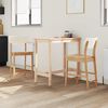 vidaXL Sillas de comedor 2 pcs Natural 48 x 49 x 95 cm